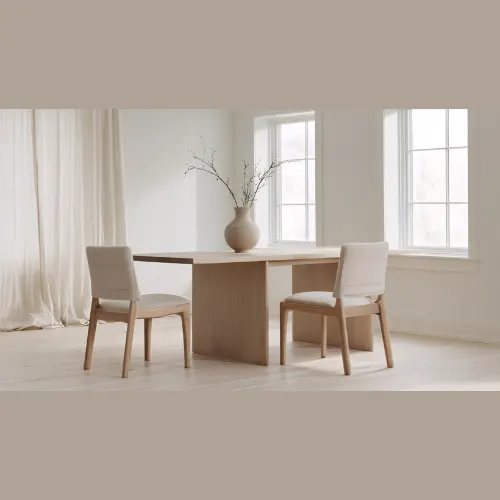 Modern dining area interior design with elegant furniture, warm lighting, and stylish décor – Chennai home.