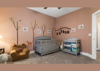Colorful kids room interior design with creative décor, study area, and playful furniture – Chennai home.